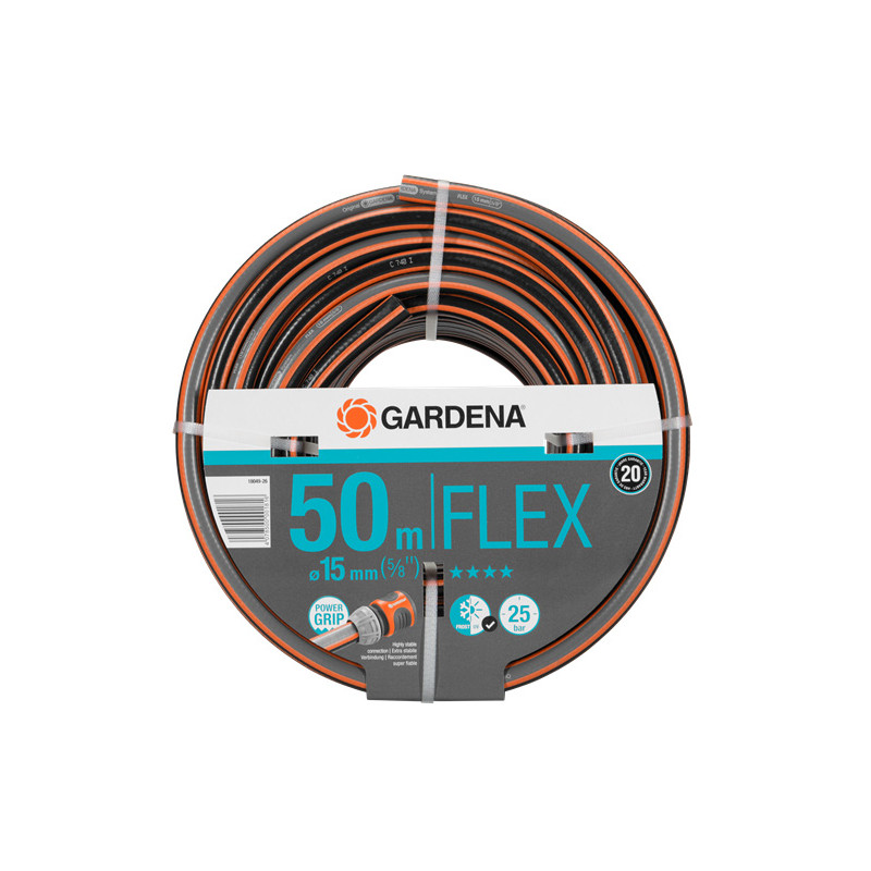 Tuyau d'arrosage Flex Ø 15 mm 50 m GARDENA