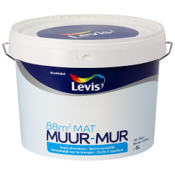 Peinture murs et plafonds blanc mat 8 L LEVIS