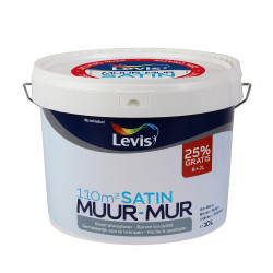 Peinture murale blanc satin 8+2L – Finition parfaite | LEVIS