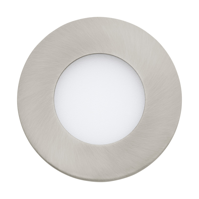 Spot à encastrer LED Fueva 1 nickel mat Ø 8,5 cm 300 lm 2,7 W EGLO