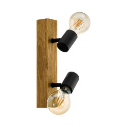 Spot Townshend 3 noir E27 2 x 60 W EGLO