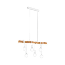 Suspension Townshend blanche E27 6 x 60 W EGLO
