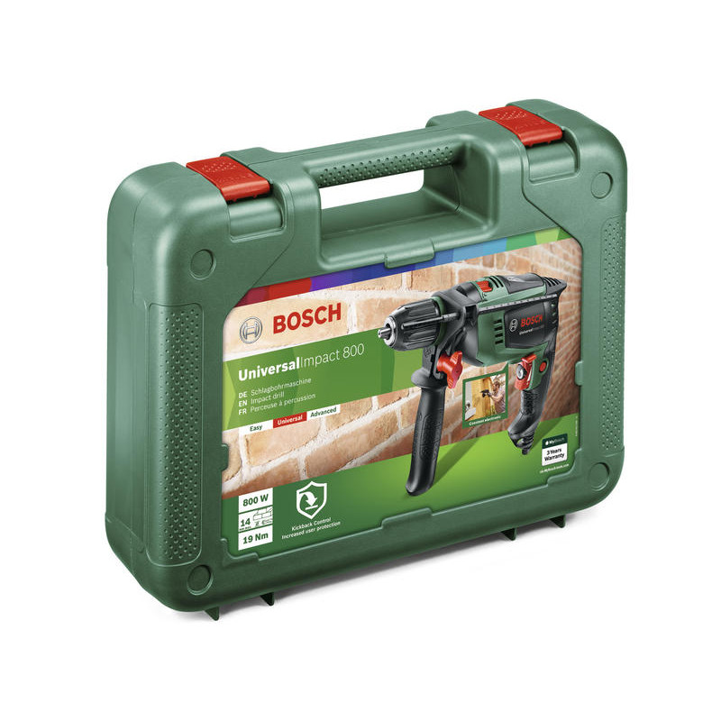 Perceuse à percussion Universal Impact 800 W avec accessoires BOSCH