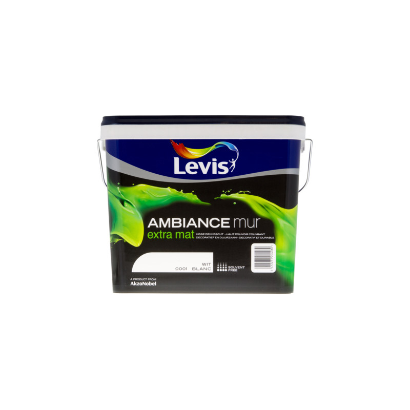 Peinture Mur Ambiance Blanc Extra Mat 5L LEVIS – Finition Parfaite | LEVIS Peinture Mur Ambiance Blanc Extra Mat 5L LEVIS – Finition Parfaite | LEVIS