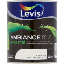 Peinture mur Ambiance Blanc Lys extra mat 1L LEVIS | LEVIS
 Peinture mur Ambiance Blanc Lys extra mat 1L LEVIS | LEVIS