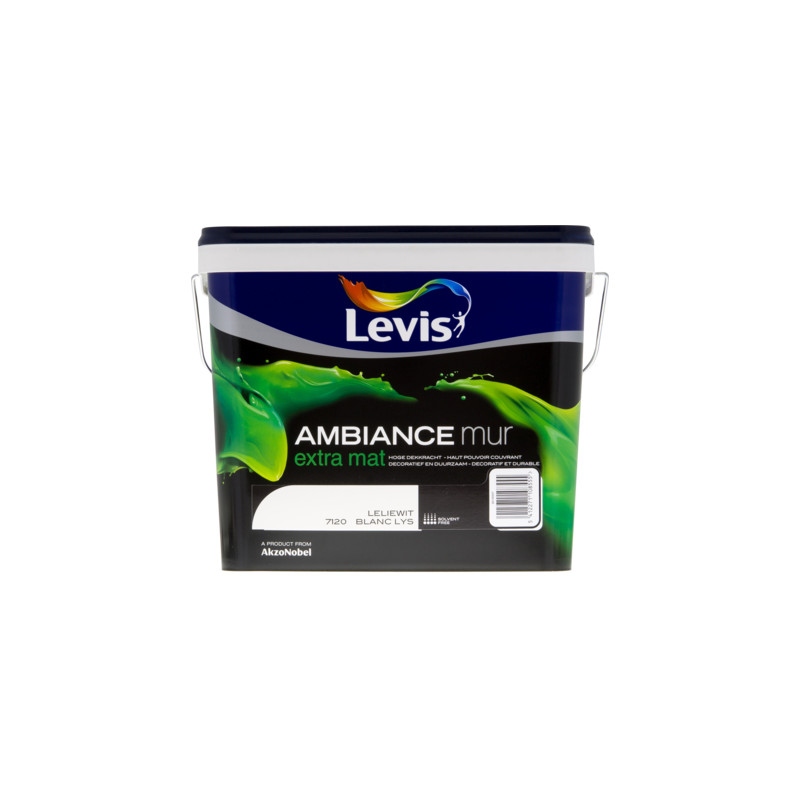 Peinture Ambiance Blanc Lys Extra Mat 5L – Finition Parfaite | LEVIS
