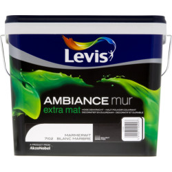 Peinture murale Ambiance Blanc marbre – Finition extra mate | LEVIS