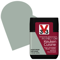 Peinture Rénovation Cuisine Vert Agave Satin – Facile à appliquer | V33