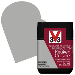 Peinture Rénovation Cuisine Gris Loft Satin V33 – Facile à appliquer | V33
