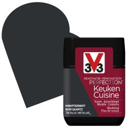 Peinture Rénovation Cuisine Noir Quartz Métallisé V33 – Éclat | V33