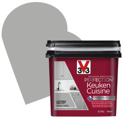 Peinture Rénovation Cuisine Gris Loft Satin 0,75L V33 – Aspect Velouté | V33