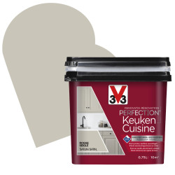 Peinture Rénovation Cuisine Seigle Satin 0,75L – Facile à appliquer | V33