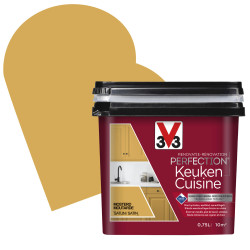 Peinture Cuisine Moutarde Satin 0,75L V33 – Rénovez Facilement | V33