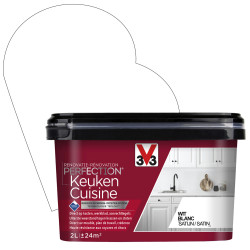 Peinture Rénovation Cuisine Blanc Satin 2L V33 – Éclat Durable | V33