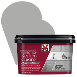 Peinture Rénovation Cuisine Gris Loft Satin V33 – Aspect Propre | V33