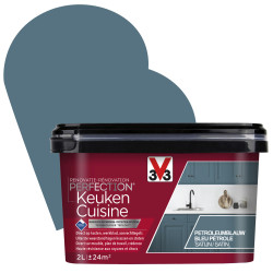 Peinture Rénovation Cuisine Bleu Pétrole Satin V33 – Éclat Durable | V33