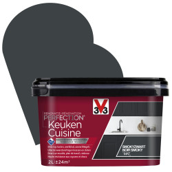 Peinture Rénovation Cuisine Noir Smoky Mat V33 – Aspect Velouté | V33