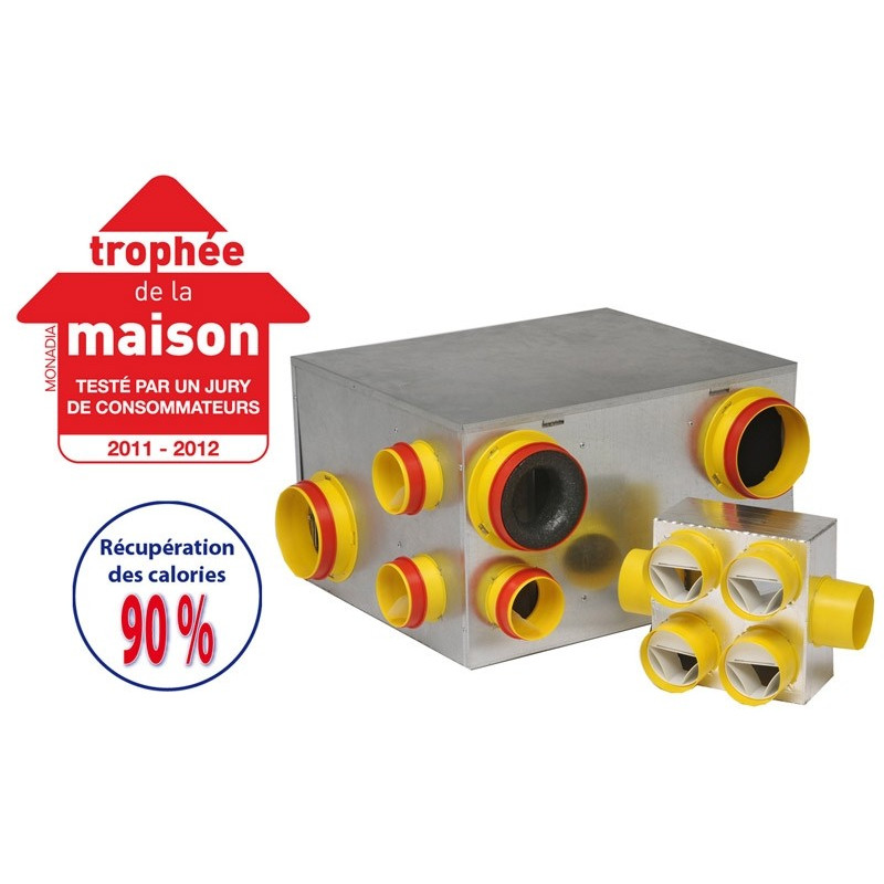 Caisson VMC double flux autoréglable Modelio