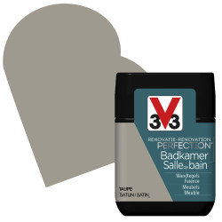 Peinture Rénovation Salle de Bain Taupe Satin V33 | V33