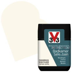 Peinture Rénovation Salle de Bain Rose Poudré Satin | V33