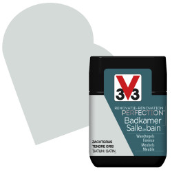 Peinture Rénovation Salle de Bain Tendre Gris Satin 0,75L | V33