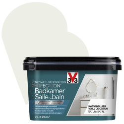 Peinture Rénovation Salle de Bain Voile Coton Satin | V33