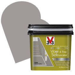 Peinture sol & escalier Taupe satin 0,75L V33 – Rénovez avec style | V33