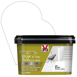Peinture Sol & Escalier Blanc Satin V33 – Rénovation Facile | V33