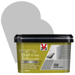 Peinture Rénovation Sol & Escalier Titane Satin V33 – Rénovez | V33