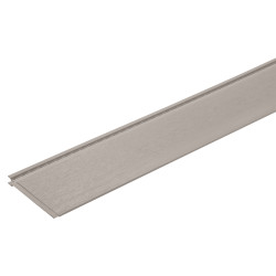 Lambris extérieur taupe en PVC 240 x 18,5 x 0,6 cm 6 pièces DUMAPLAST