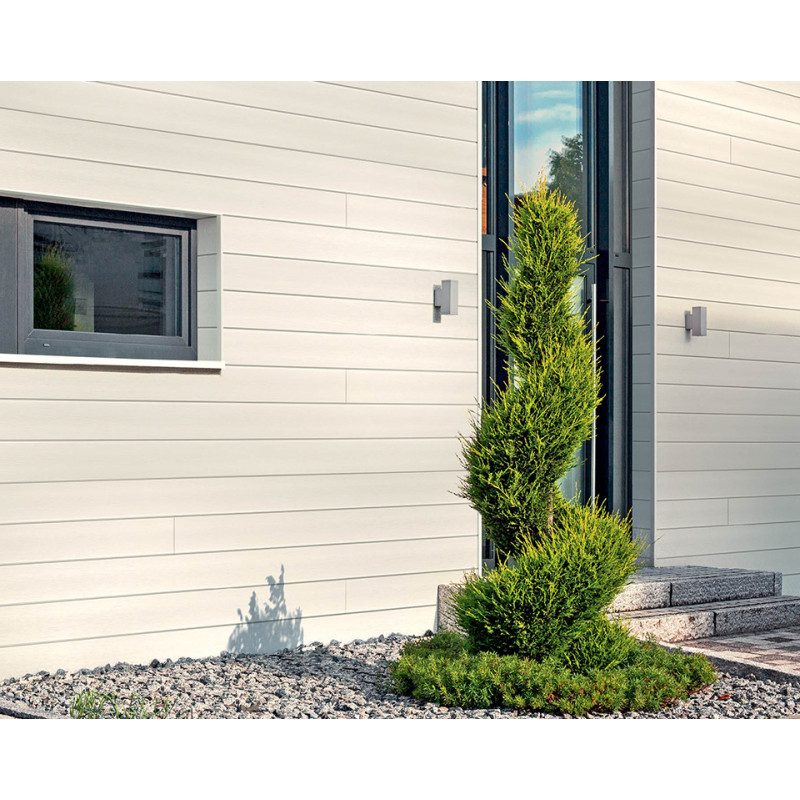 Lambris extérieur taupe en PVC 240 x 18,5 x 0,6 cm 6 pièces DUMACLIN