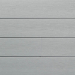 Lambris extérieur gris crème en PVC 240 x 18,5 x 0,6 cm 6 pièces DUMACLIN