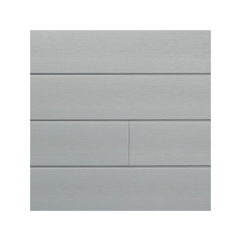 Lambris extérieur gris crème en PVC 240 x 18,5 x 0,6 cm 6 pièces DUMACLIN