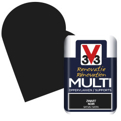 Peinture Rénovation Noir Satin V33 – Multi-supports | V33


