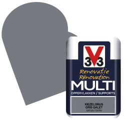 Peinture Rénovation Gris Galet Satin – Multi-supports | V33

