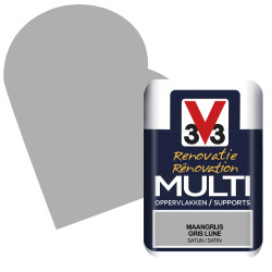 Peinture Rénovation Gris Lune Satin V33 – Multi-supports | V33