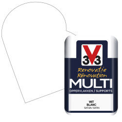 Peinture Rénovation V33 Blanc Satin – Multi-supports | V33