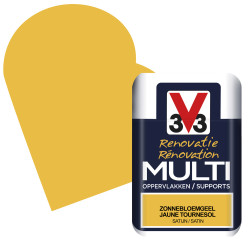 Peinture Rénovation Jaune Tournesol Satin – Multi-supports | V33