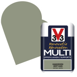 Peinture Rénovation Vert Kaki Satin V33 – Multi-supports | V33