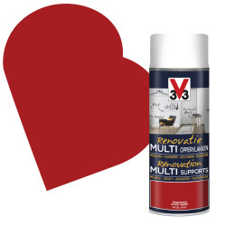 Peinture Rénovation Rouge Tomate Satin V33 – Multi-supports | V33