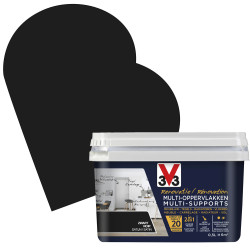 Peinture Rénovation Noir Satin V33 – Multi-supports | V33