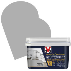 Peinture Rénovation Gris Lune Satin V33 – Multi-supports | V33
