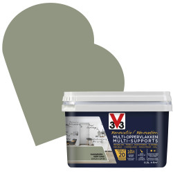 Peinture Rénovation Vert Kaki Satin – Multi-supports | V33