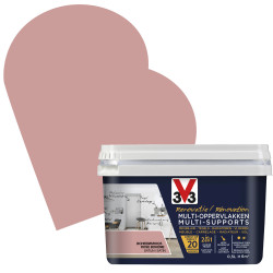 Peinture de rénovation multi-supports Rose Bohème satin 0,5 L V33