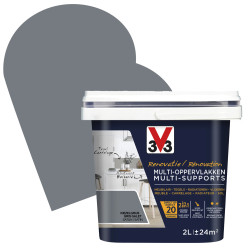 Peinture Rénovation Gris Galet Satin V33 – Multi-supports | V33