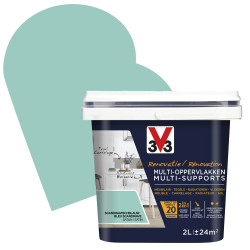 Peinture Rénovation V33 Bleu Scandinave – Multi-supports Satin | V33