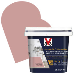 Peinture Rénovation Rose Bohème Satin V33 – Multi-supports | V33