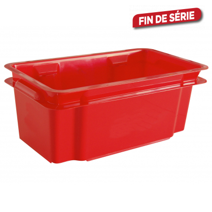 Box de rangement empilable Crownest rouge 7 L CURVER