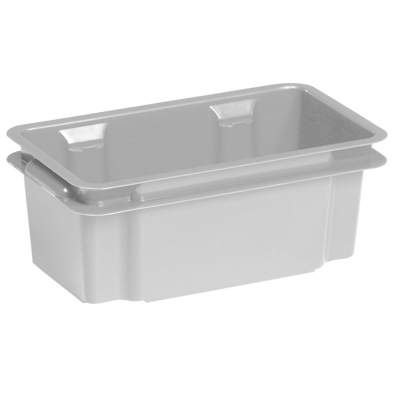 Box de rangement empilable Crownest gris 7 L CURVER