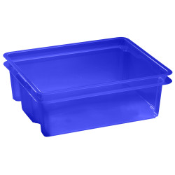 Box de rangement empilable Crownest bleu laser 17 L CURVER